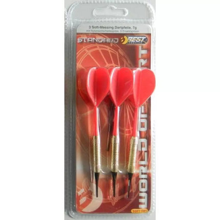 DARTS PLASTIC DARTS 3 PCS SAFE BEST SPORTING - RED