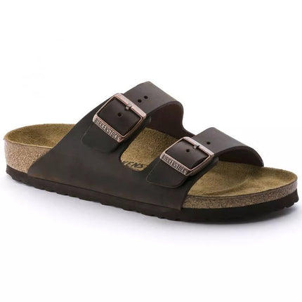 Birkenstock Arizona Nubuk Habana Siauri Rudi Moteriški/Vyriški Šlepetės (52533)