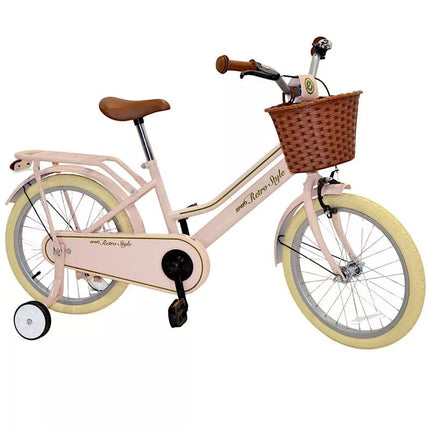 CHILDREN'S BIKE 18 RETRO STYLE PINK ENERO