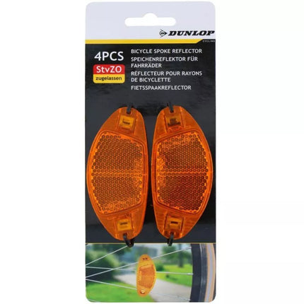 DUNLOP WHEEL SPOKE REFLECTORS 4 PCS