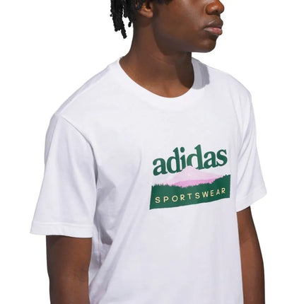 adidas Sportsman Mountain Graphic Men's T-Shirt White KC9254