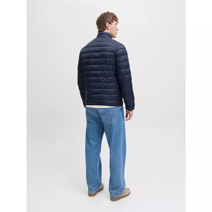 Jack&Jones vyriška pūkinė striukė JJEBRADLEY LIGHT PUFFER COLLAR NOOS 12280971 SKY CAPTIN