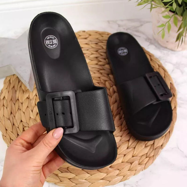 Big Star W FF274A389 papludimiai šlepetės juodos