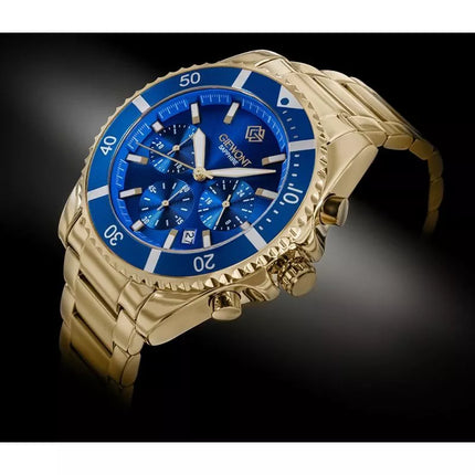 Men's Watch Giewont Chronograph Sapphire Gold Blue GW3970-B6
