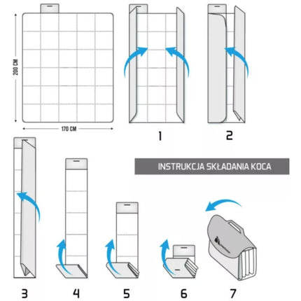 Meteor pledas iškylai 200x200 cm 77103
