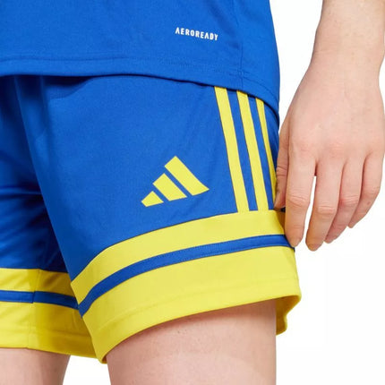 adidas Squadra 25 women's shorts blue and yellow JN5408