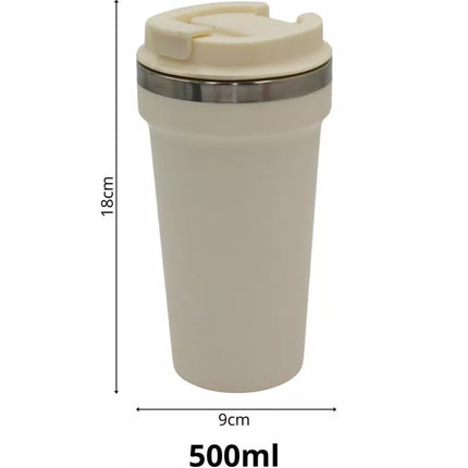 Terminis kelioninis puodelis 500ml - Ekrū - EXCELLENT HOUSEWARE