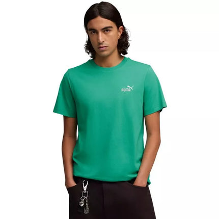 Puma Vyriški ESS Mažo Nr. 1 Logotipo Marškinėliai Žali 682535 40