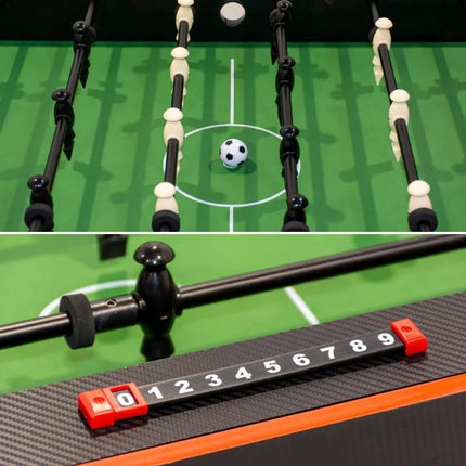 3-in-1 ROTARY GAME TABLE BILLIARDS TABLE FOOTBALL AIR HOOK-UP 121x84.5x85.3CM BLACK