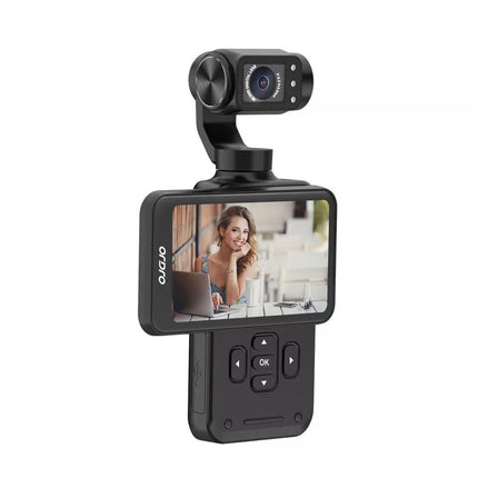 Ordro Pocket M5 3 ašių gimbalio kamera, 5K, vlogams ir „YouTube“ – Juoda