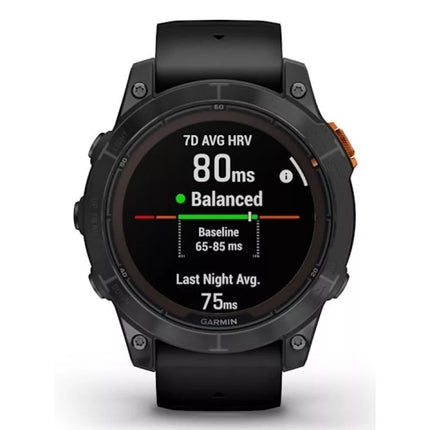 Garmin Fenix 7 Pro Saulės energijos varoma versija, skaidri pilka / juodu dirželiu, sportinis laikrodis