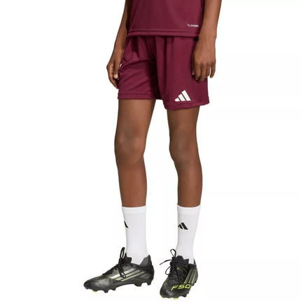 adidas Entrada 26 burgundy kids' shorts JZ6527