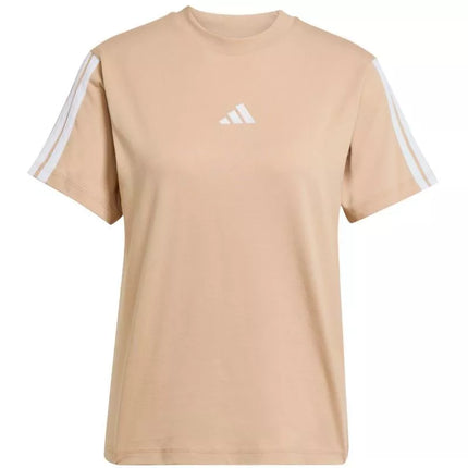 adidas Essentials marškinėliai su 3 juostelėmis iš medvilnės moterims JV7359