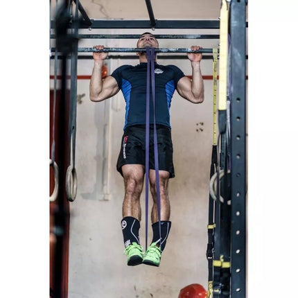 Jėgos juosta 13 - Sustiprinta treniruočių juosta DBX BUSHIDO RAUDONA 7-16 KG