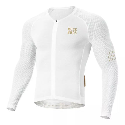 Rockbros YDCX008 Diamond Long Sleeve Cycling Jersey Size XL - White