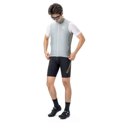 Rockbros YDMJ003 pavasarinė/rudeninė vėjui atspari liemenė, dydis S – balta/pilka