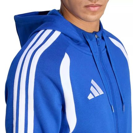 Men's adidas Tiro 26 League Sweat Full Zip Hoodie Blue KF9105