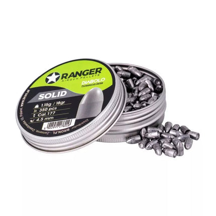 Kulkelės 4,5 mm RANGER Diabolo Professional Vientisi Pusapvalės 350 vnt. 1,15 g