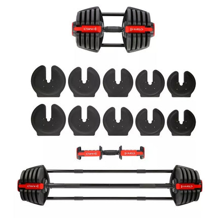 SGR40 PRO SET 2-in-1 reguliuojamas hantelių komplektas 43.5 kg HMS