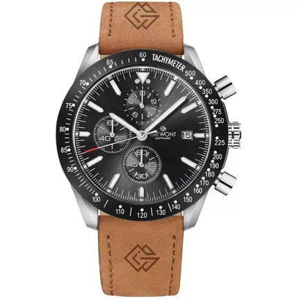 Vyriškas laikrodis Giewont Chronograph Safyro Rudas Juodas GW8720-A1