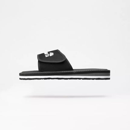 Kubota vyriškos paplūdimio šlepetės su Velcro baseinams, juodos