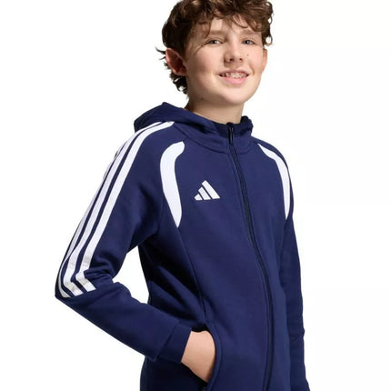 adidas Tiro 26 League Sweat Full Zip Hoodie for Kids Navy Blue KF3322