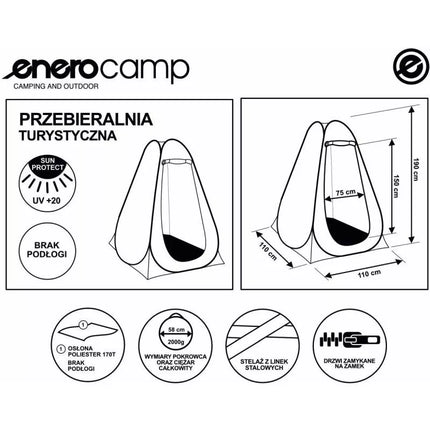 TOURIST CHANGING ROOM TENT 110X110X190CM