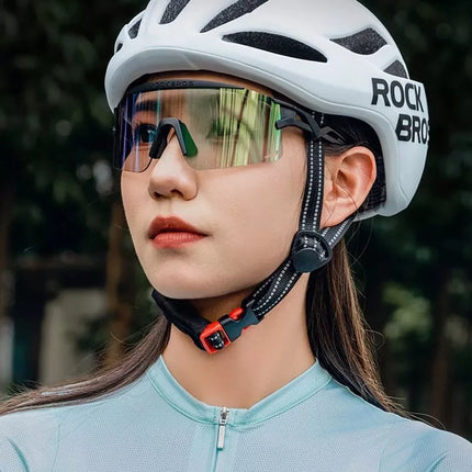 Rockbros Photochromic Cycling Glasses with UV Protection and Corrective Insert - Transparent Black