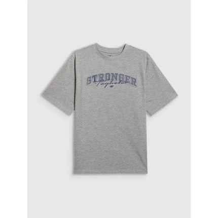 Boy's loose T-shirt with print 4F 4FJRSS26TTSHM3465-27M