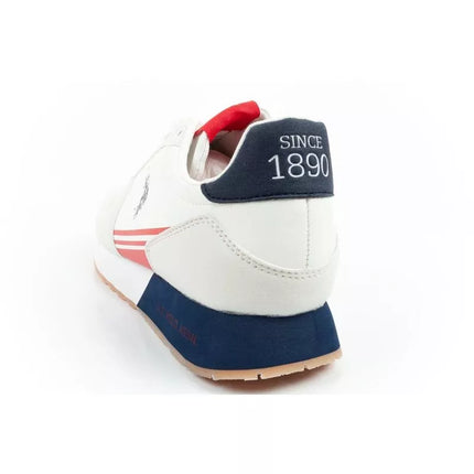 Vyriški stilingi ir patogūs US Polo Assn sportiniai bateliai, balti