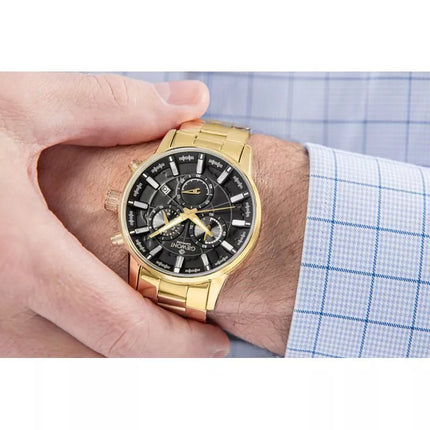 Men's Watch Giewont Chronograph Sapphire Gold Black GW4580-B4