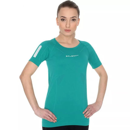 Brubeck Athletic moteriški marškinėliai Azure Green SS11080