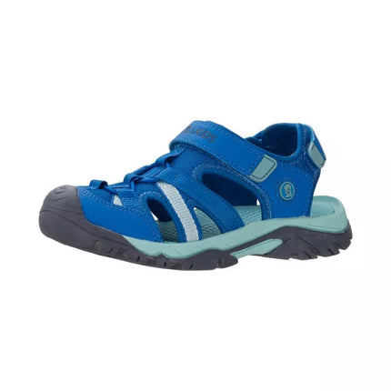 Trollkids Vaikams Stavanger Sandal XT kobalto mėlyna/tamsiai turkio/tamsiai mėlyna vaikiški sportiniai sandalai berniukams/mergaitėms (659-199)