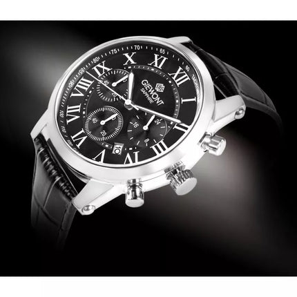 Men's Watch Giewont Chronograph Sapphire Silver Black GW6260-A2