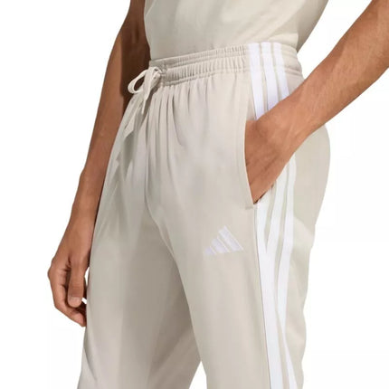 Men's adidas 3-Stripes Tricot Regular Tapered Pants Beige JY7721