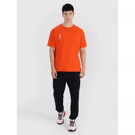 Vyriški oversize marškinėliai su spauda 4F 4FRSS25TTSHM2652-70S