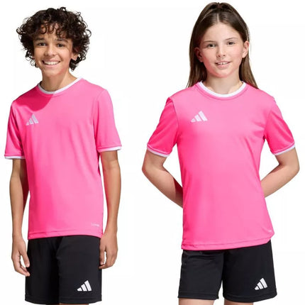 adidas Entrada 26 Jersey vaikiški marškinėliai rožiniai KE9846
