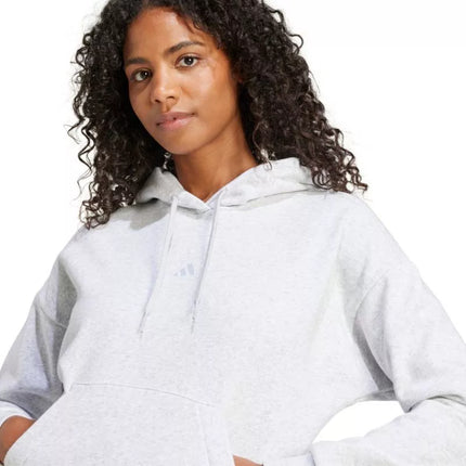 adidas Essentials Small Logo Feel Cozy Women's Sweatshirt Light Gray JN1853