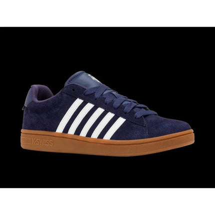 K-Swiss laisvalaikio bateliai COURT TIEBRK II SDE NAVAL ACADEMY/BRIGHT WHITE/GUM-M (09492-465-M)