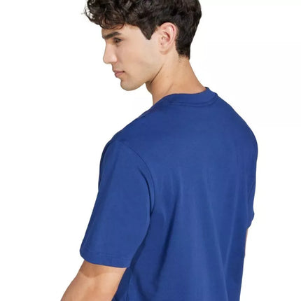 Vyriški Adidas Essentials marškinėliai su mažu logotipu, mėlyni JF1093