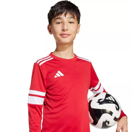 adidas Squadra 25 Vaikiškas džersis ilgomis rankovėmis, raudonas ir baltas JJ0041