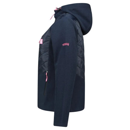 Geographical Norway Tulka Navy Db Lady 0124 tamsiai mėlynas moteriškas flisinis džemperis (WZ6442F/GN-Navy)