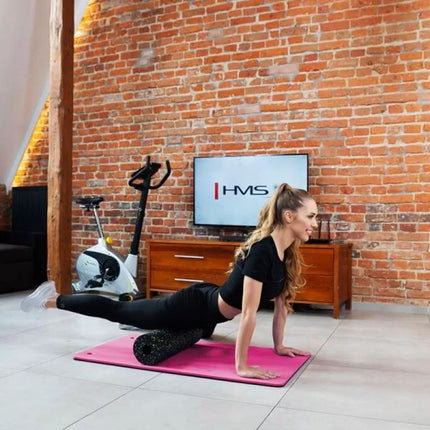 HMS Premium MFK02 Rožinė-Juoda sporto salės kilimėlis su skylutėmis