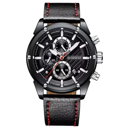 Vyriškas laikrodis Giewont Chronograph Safyro Juodas GW8810-A1