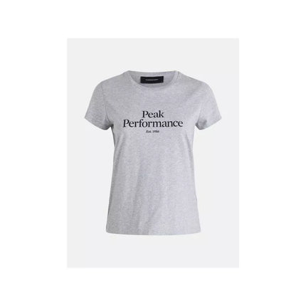 T-marškinėliai moteriški Original Tee pilki Peak Performance