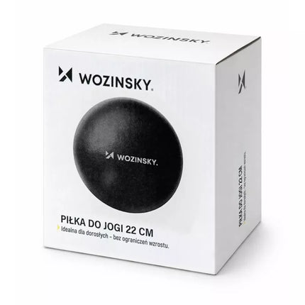 Reabilitacijos ir mankštos kamuolys Wozinsky WPDP-C22, 25 cm – juodas