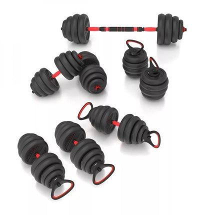 HMS SGN140 6-in-1 weight set (barbell, dumbbells and kettlebell) 40kg