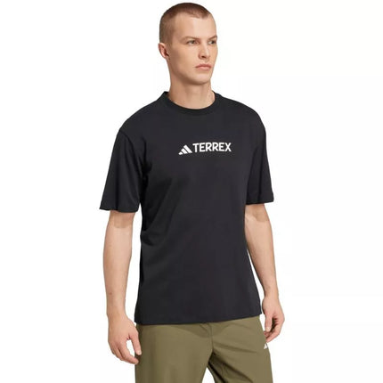 Vyriški adidas Terrex Classic Logo marškinėliai, juodi JF9143