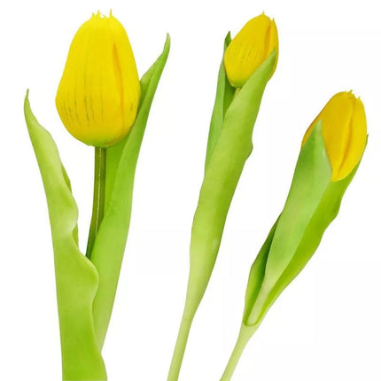 YELLOW TULIP 31CM LIFE-LIKE SPRING DECORATION