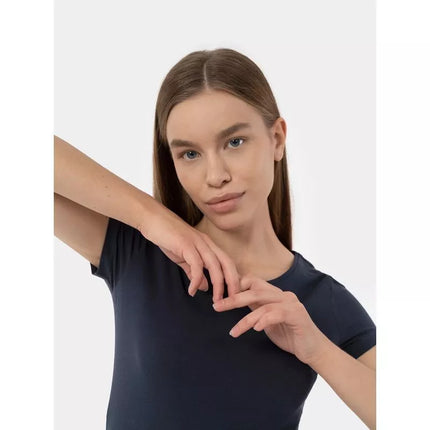 Women's regular plain T-shirt 4F 4FMM00TTSHF731-30S